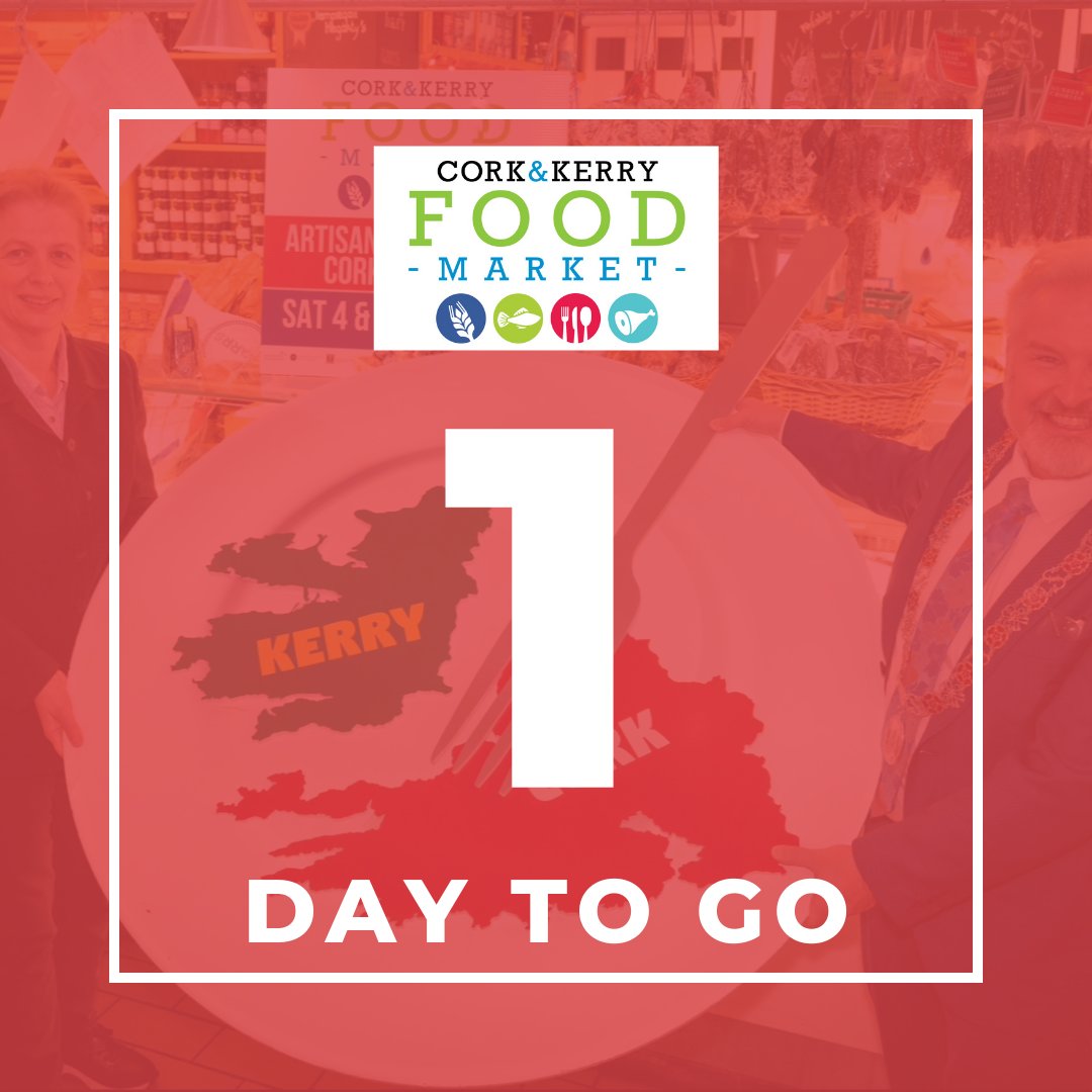 CorkKerryFood's tweet photo. 1 day to go until the ULTIMATE foodie weekend 😍🍽

We cannot wait to see you all there! 😎

SO grab your tickets and your foodie friends and we will see you there 😉🤩

#CorkKerryFoodMarket #FoodieExtraordinaire #ArtisanEats #TasteofIreland #FoodieParadise https://t.co/SdGb3vaq5B