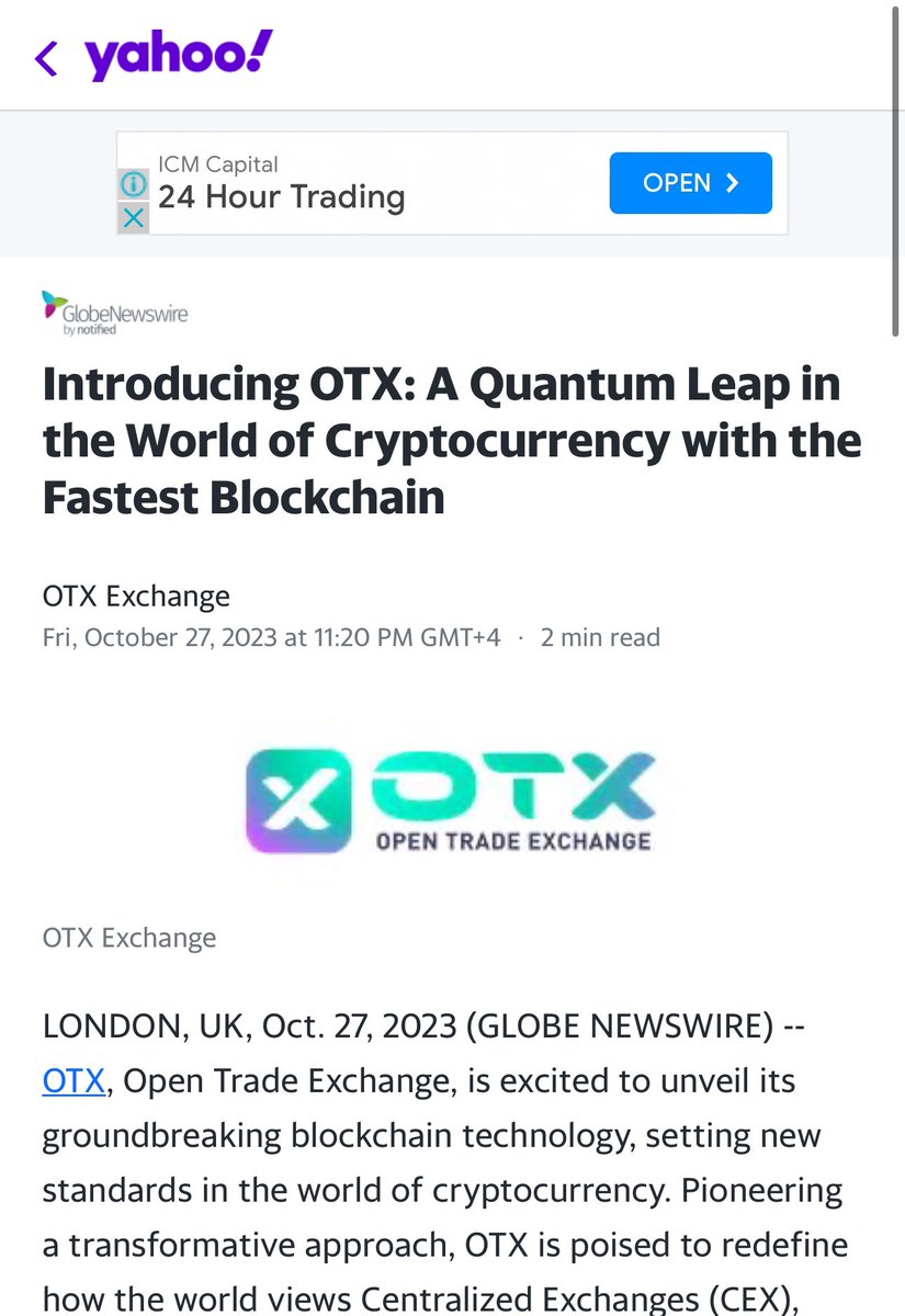 $OTX Is Dominating The Media Now 🚀

🥳🥳 We Made It To Yahoo Finance Also FAM 

finance.yahoo.com/news/introduci…

Excited ? 🥳

Say YES 👇👇👇

( Last YES Wins $100 Cash 🤑🤑 )