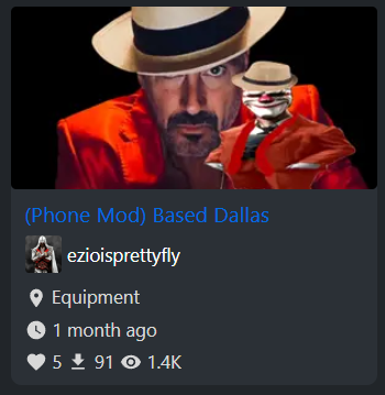 Phone Mod) Based Dallas