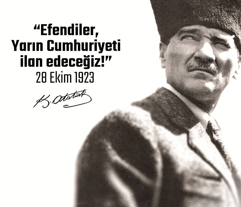 Cumhuriyetimizin 100. yılı kutlu olsun. 
Vatanımızı Allah'ım her türlü kötülüklerden korusun.Amin.
#29ekim #CumhuriyetBayramıKutlu #tebrik