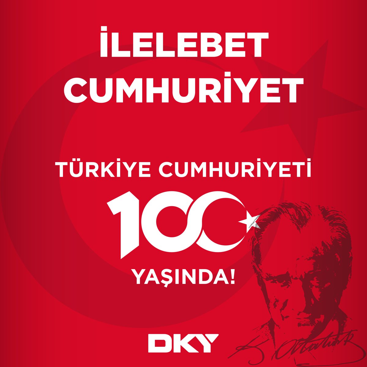 DKYinsaat's tweet photo. İlelebet payidar kalacak Cumhuriyetimiz 100 yaşında !

Bu toprağı bize vatan yapan başta Gazi Mustafa Kemal ATATÜRK olmak üzere tüm şehit ve gazilerimizi saygı ve minnetle anıyoruz. Yaşasın Cumhuriyet ! https://t.co/8oeTHS54Nk
