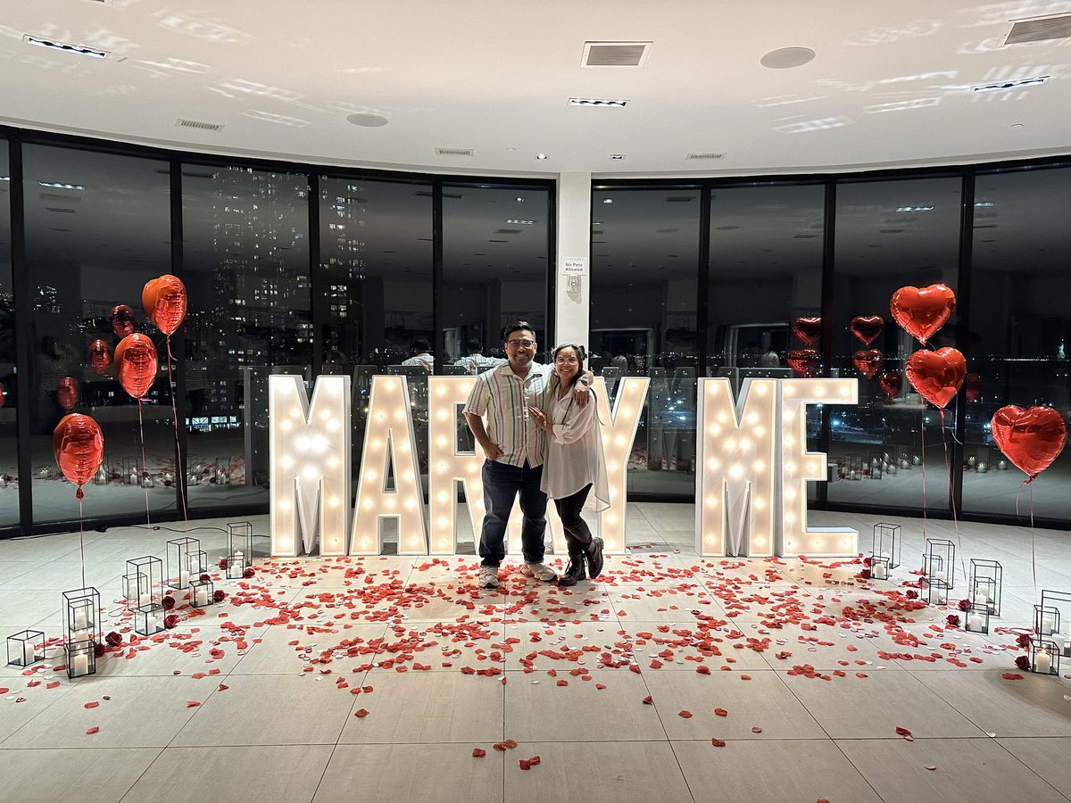 I witnessed a #proposal yesterday in #Jersey City and it was so #romantic! She was so surprised!!