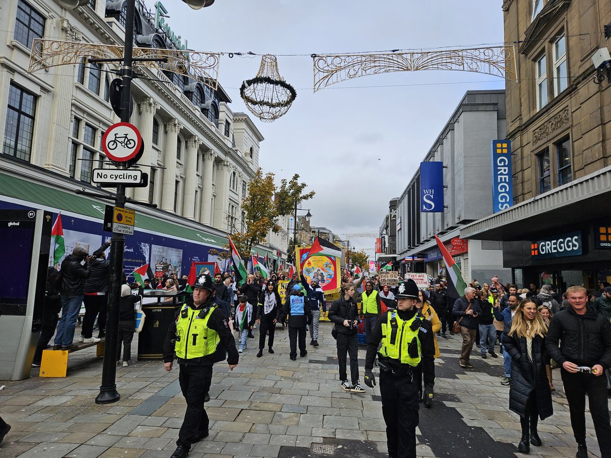 London last Saturday, Newcastle this Saturday. I will try to be there every Saturday until there is a ceasefire. 

The children of Palestine deserve a future in which they can receive an education to equip them for a life as citizens with full rights. 

Israeli children and