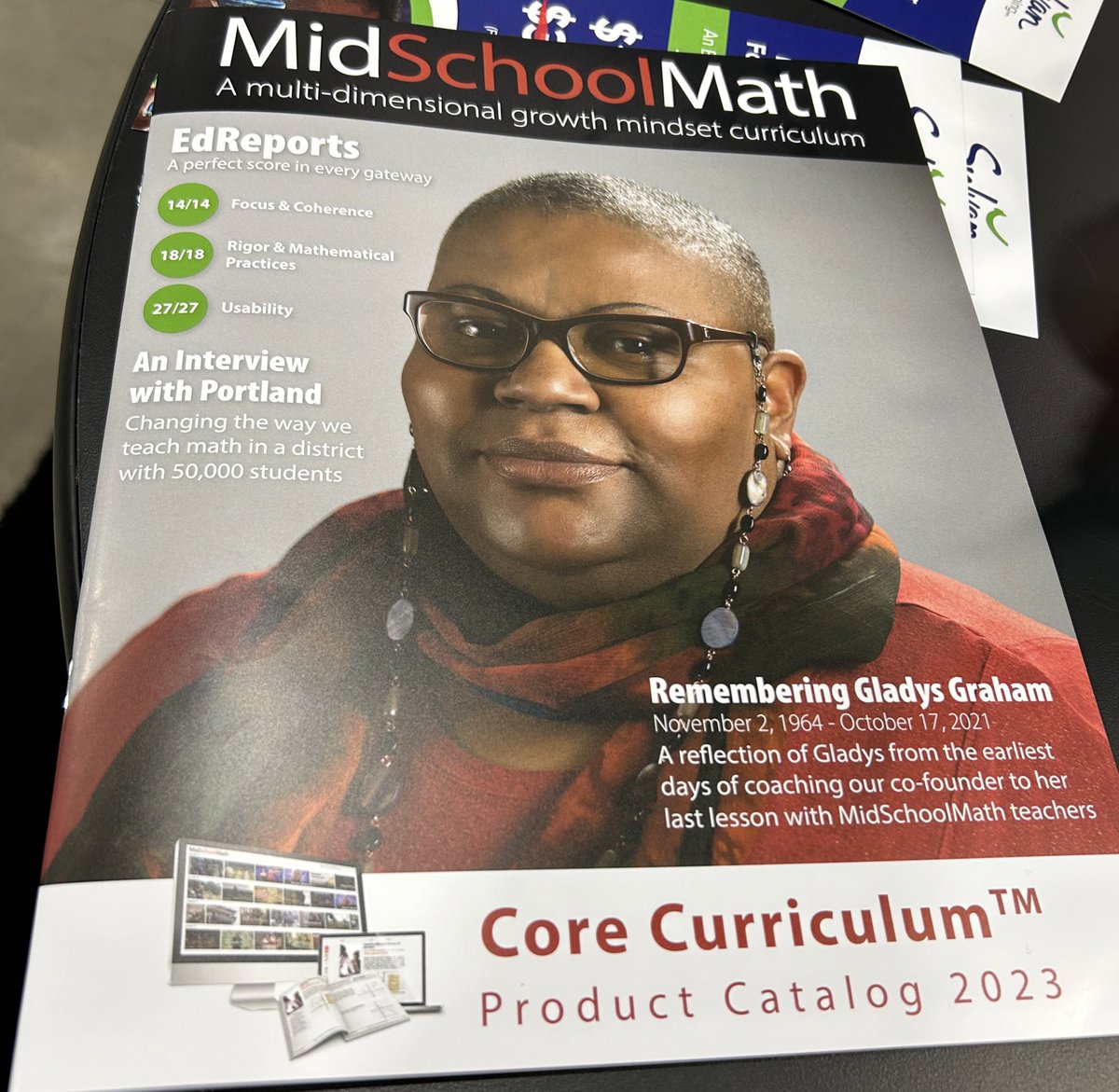 Presented with my good pal <a href="/wgibso1/">wgibso1</a> at #nctm23 on our study about improving math identity with a coding project and look who greeted me from the <a href="/MidSchoolMath/">MidSchoolMath</a> team! Missing my friend tremendously but so grateful to feel her with us there!
