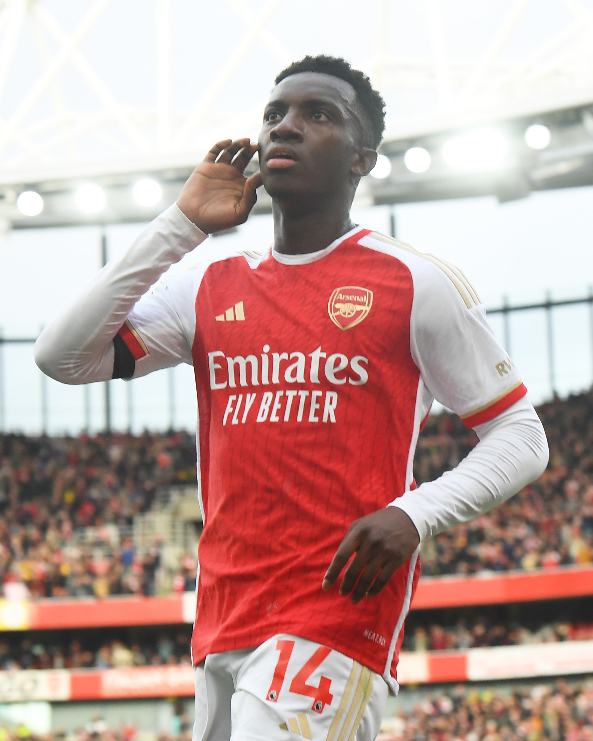 Nketiah nets 3 goals in for Arsenal against Sheffield United