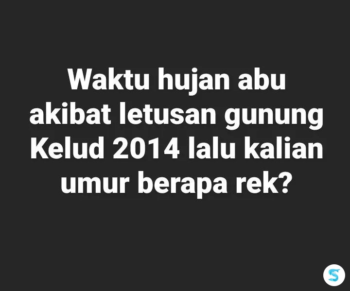 sbyfess's tweet photo. Sender iseh SMP -rek dan iku pertama kali ngerasain hujan abu https://t.co/U9b7QZeMYc