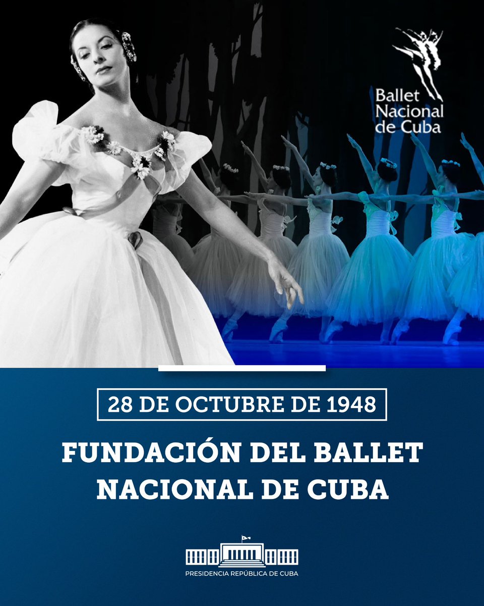 El Ballet Nacional es una de esas creaciones tremendas de #Cuba como prueba de su talento, constancia y amor profundo por las artes. Eterno homenaje a Alicia, Fernando, Alberto y a todos sus fundadores. Nuestra gratitud para los que han cuidado y cuidan hoy ese preciado legado.