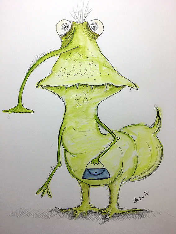 I am thrilled to see #colour_collective is back
#CinnabarGreenLight @Clr_Collective
 #alien #drawing #colourpencils