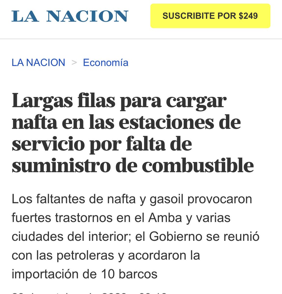 Congelá el dólar y postergarás cirugías.
Congelá las tarifas y se cortará la luz. Congelá la nafta y andarás en bici.