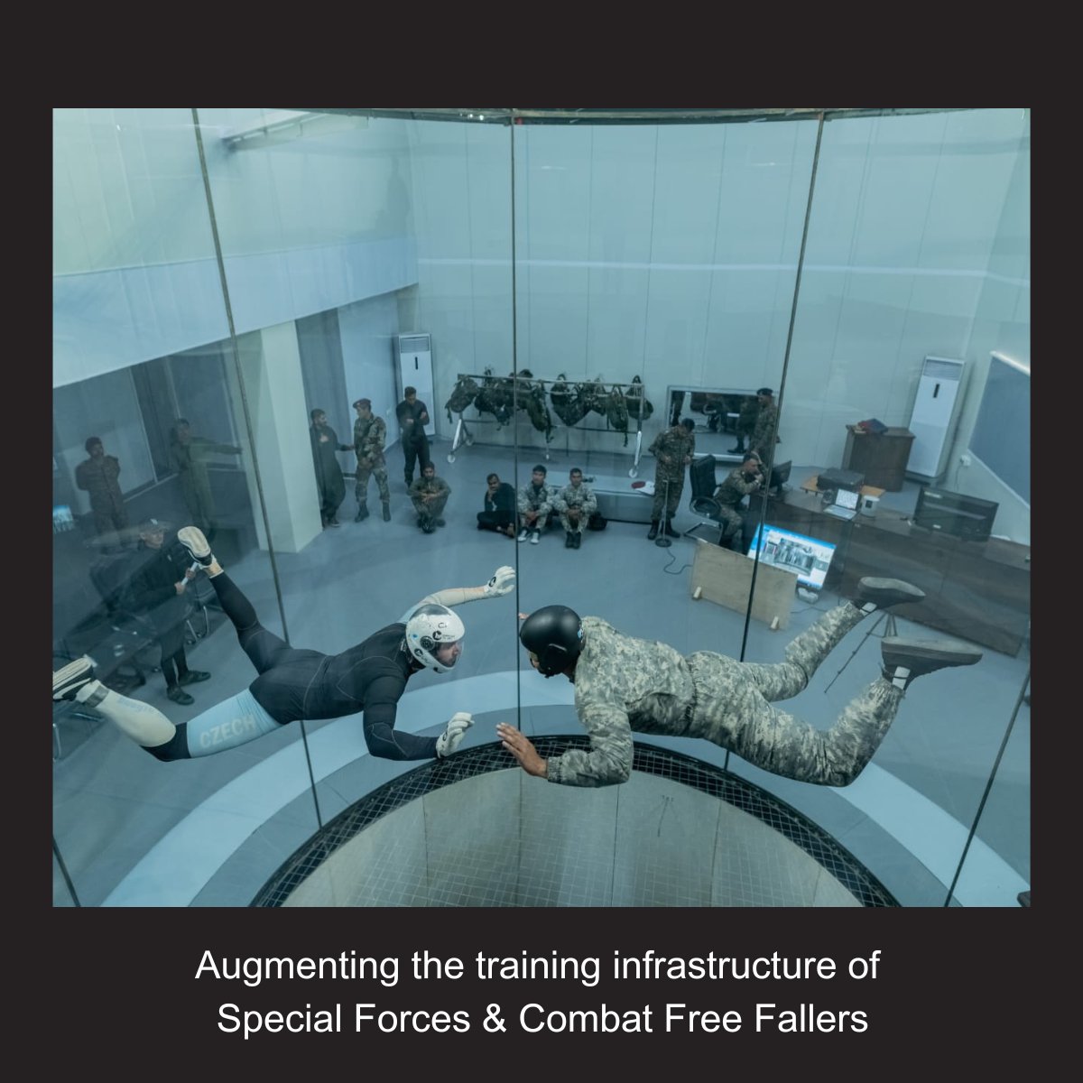 aimtrex's tweet photo. Aimtrex Technologies proudly announces the inauguration of UDAAN, Vertical Wind Tunnel (VWT) in Bakloh, Himachal Pradesh.

Dive deeper: https://t.co/tP2yzFizit

@DefenceMinIndia @adgpi @PIB_India @CaptDKS @nitingokhale @Arun_Golaya @makeinindia @IndianDefenceRA @PMOIndia https://t.co/Ok3QJPA5XI