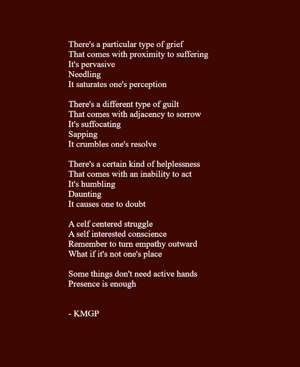 'Sorrow By Proxy'
.
.
.
#Poetry #Poem #Poems #PoetryCommunity #Poet #WritingCommunity #writer #writes #poetryoc #PoetryLovers #PoertryTwitter #PoetryCorner