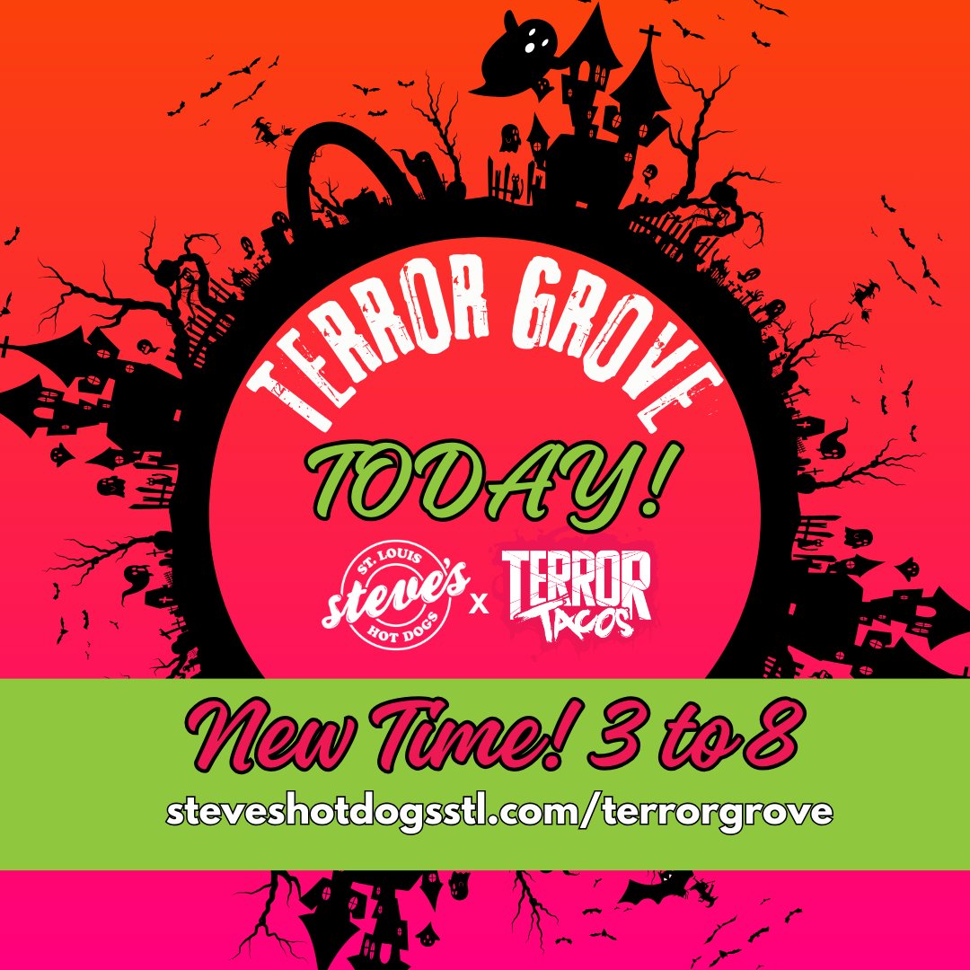 steveshotdogs's tweet photo. Today's the day y'all! Can't wait for the ULTIMATE Halloween Party from 3 to 8 pm in Ritz Park! Join us &amp; @terrortacos for:
💀Costume Contests
💀A Coffin Cocktail Bar w/ Blood Bag Margaritas
💀Spooky Facepainting
💀Live Music
and more! Full details at: https://t.co/mU0Gye3gbs https://t.co/130rLeaYNU