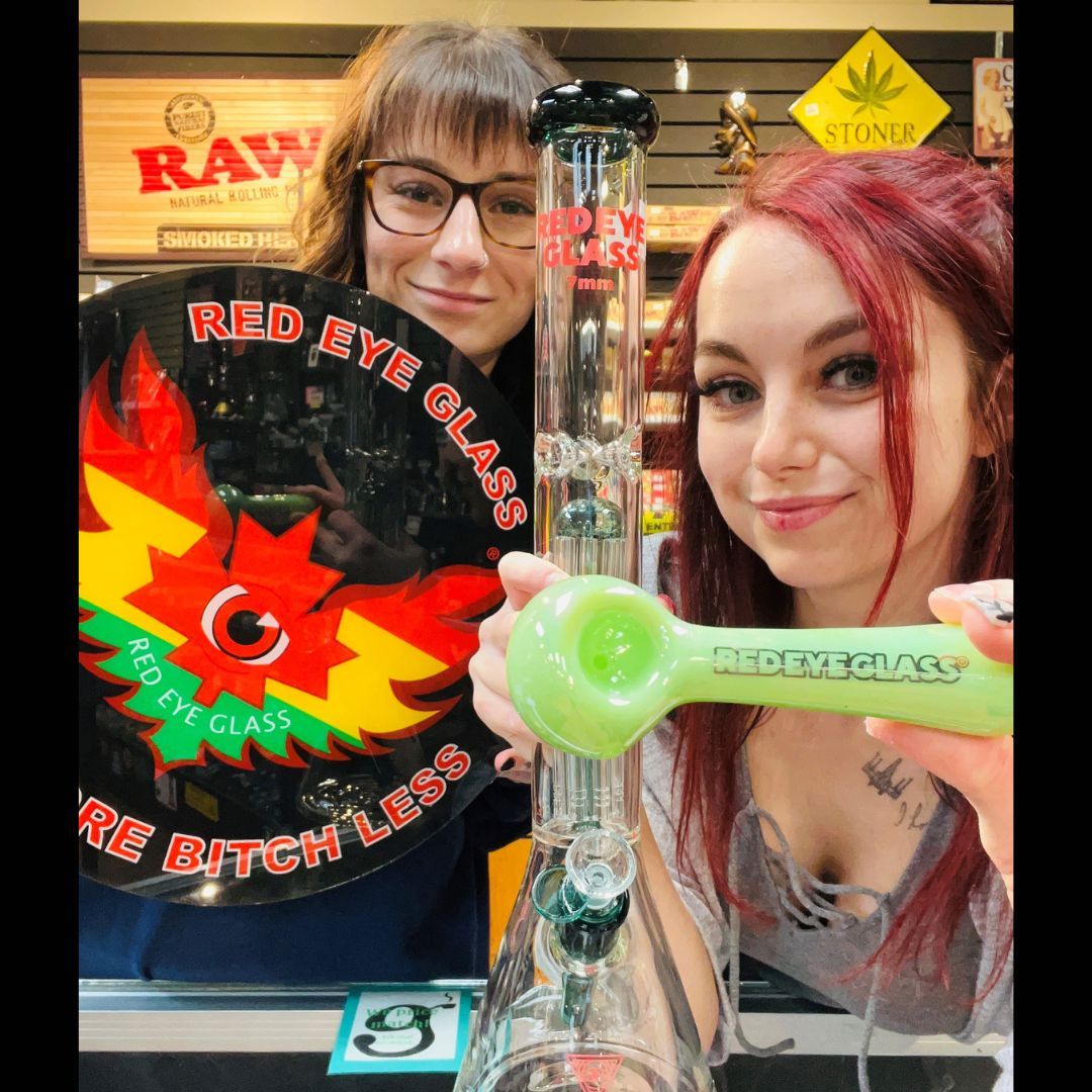 Smoke More, Bitch Less!
Head to our website to see all the Red Eye Glass products we have to offer!  

#RedEyeGlass #SmokeMoreBitchLess #LocalSmokeShop #RedDeerAlberta