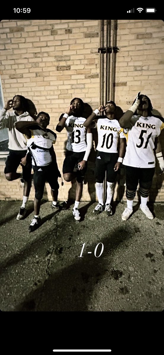 First play off win and helped my running back rush for 350+💪🏾we ain’t done yet💯