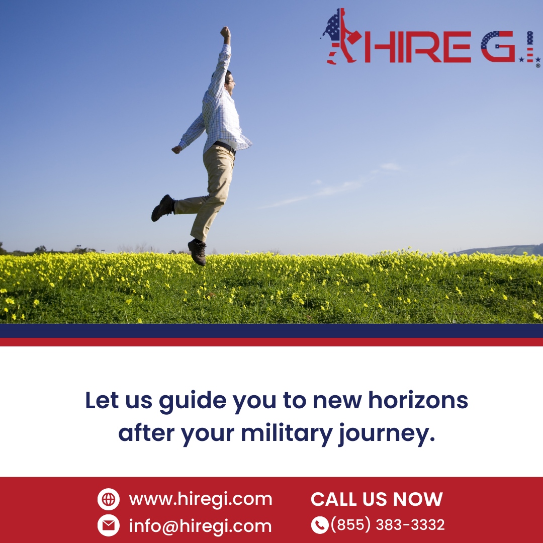 HiremygI's tweet image. Let us guide you to new horizons after your military journey. 🚀 

At Hire G.I. LLC, we&apos;re here to help you navigate the path to success in civilian life. 🇺🇸💼 

#TransitionSuccess #Veterans #NewBeginnings