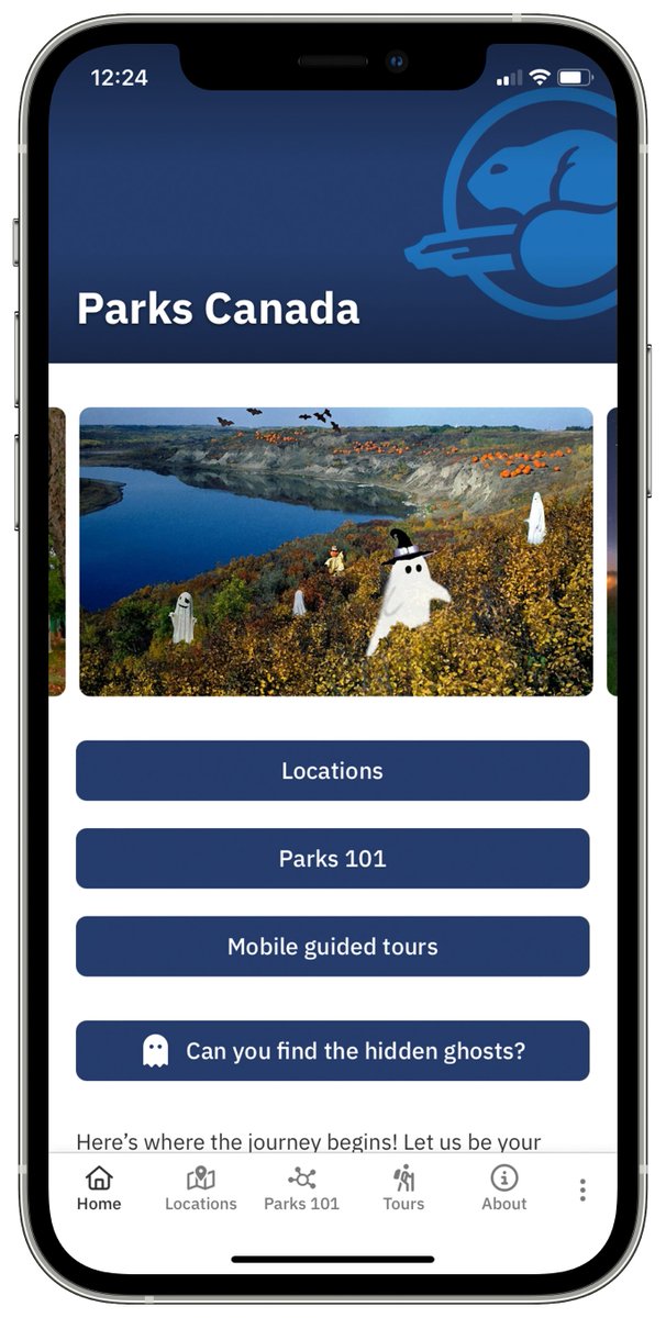 ParksCanada's tweet photo. Have you ever heard of #thriftedghostpainting?๐ป๐ผ๏ธ For Halloween, the Parks Canada App is testing its artistic skills by adding ghosts to photos of #ParksCanada locations.โจ
Can you find all of the ghosts hidden in the app?๐ Download the #PCapp here ๐ https://t.co/EZ84fbRphH https://t.co/NzI7t6jYIV