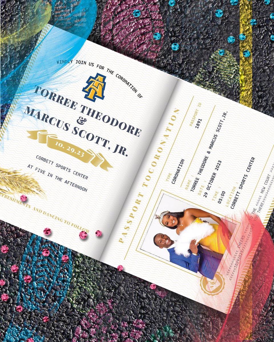 Grab your Passports Aggies! On October 29, 2023 at 5 pm Coronation 2023 is taking a trip to Caribbean Carnival in Corbett! 🎉💃🏾🏝️

Please join us for an island-like adventure as we coronate our 89th Miss and 17th Mister North Carolina A&amp;T State University. No ticket needed!