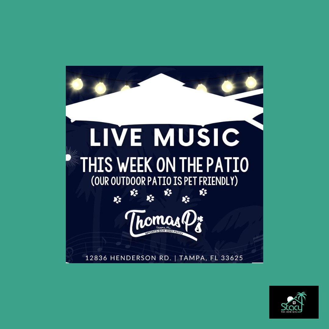 Stacythehomegi1's tweet photo. Things to do… Michael Maverick at Thomas P’s! #SaturdayNight #ThingsToDo #MichaelMaverick #ThomasPeas, #OutsidePatio #PetFriendly #Tampa #LiveMusic
How Can I help? #Stacythehomegirl #FloridaHome #LandOLakes #Lutz #Realtor #Tampa #realestate #Homesforsale #Homebuyer #Homeseller https://t.co/moO6SP30J6