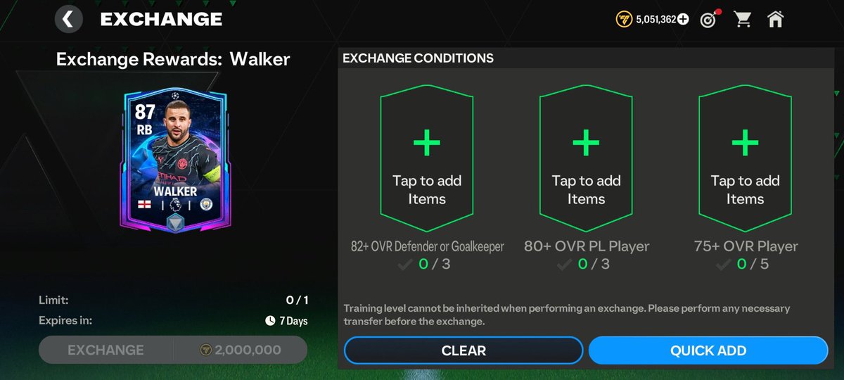 Fresh investment: Players needed for the Walker exchange, get them while they’re still rising. Defenders such as Burn and Mavropanos are especially good since because eligible for 2 slots. @newcomerFM @TASGAMING04 @djmixfoo @JoelChronicles @MannFifaM #FCMobile #EAFC24 #Market