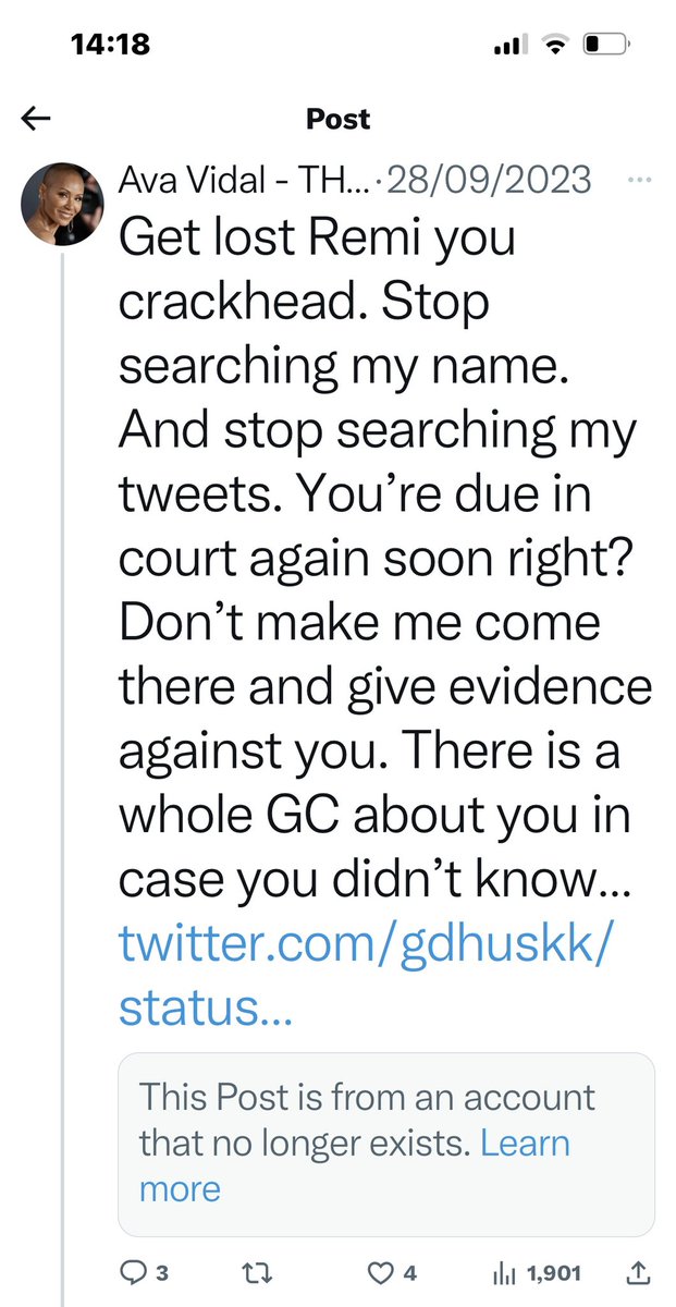 trollbarrister's tweet photo. @thetwerkinggirl I can assure you Remi (that’s me), wasn’t this person. I have not seen the tweet and very curious as to what it said. I was alerted to it by a troll @AnotherGhostMan who has been stalking me for 5 yrs &amp; has done same to others including Louise Moody and Caroline farrow. https://t.co/fJVJJmvK5I