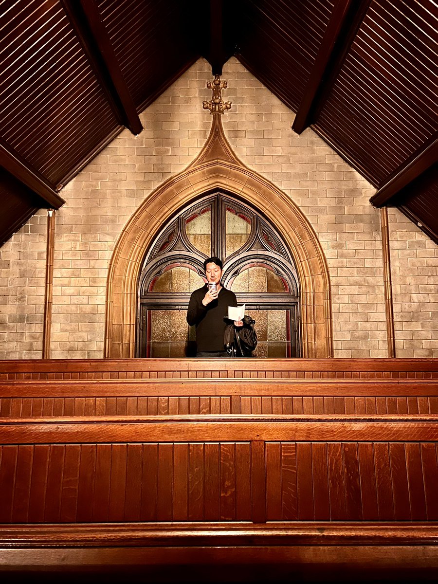 maxeschavez's tweet photo. Well, I got inside. What an unbelievably gorgeous space (and what a great venue for a night of eerie music performed by the newly formed Varo String Quartet!). https://t.co/hJRUVhXyhd