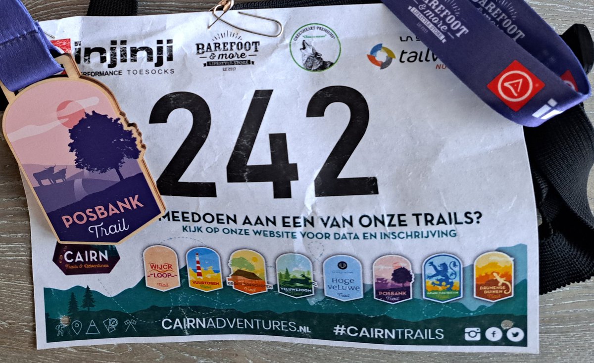 1e trail #posbanktrail vanuit fantastische organisatie  <a href="/CairnTrails/">CAIRN Trails & Adventures</a>. Wat een ervaring! Ruim 13,5 km met veel <a href="/loopmaatjes/">Loopmaatjes</a>.
Smaakt naar meer!
