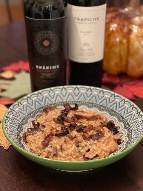 Savoring Argentine Red Wines From Trapiche and Unànime with Roasted Mushroom Risotto #WorldWineTravel | ENOFYLZ Wine Blog buff.ly/3QD2ncN @martindredmond