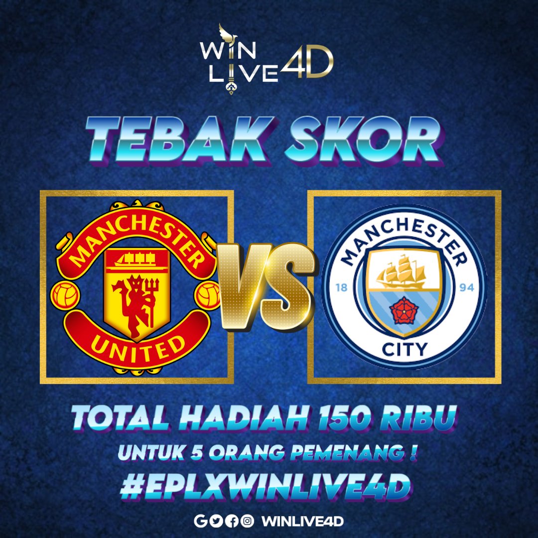 🚨TEBAK SKOR DERBY🚨
 
<a href="/ManUtd/">Manchester United</a> vs <a href="/ManCity/">Manchester City</a>

Syarat:
- Tebak Skor dengan hastag( MU 2-1 CITY #DerbyManchester )
- Wajib Follow <a href="/sobatparlay/">Sobat Parlay</a> , Retwets &amp; Like post ini
- 1 AKUN 1 TEBAKAN
- HADIAH SALDO E WALLET
- PEMENANG DIUNDI

#manutd #city #ManCity #GGMU #MatchDay #EPL