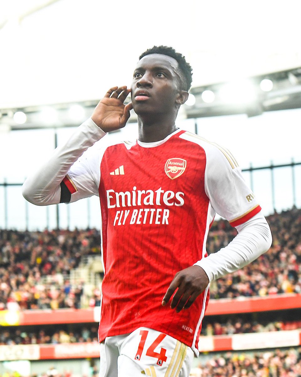 🔴⚪️✨ First Premier League hat-trick for Eddie Nketiah, literally on fire today.

Arteta trusted Eddie and he delivered.
