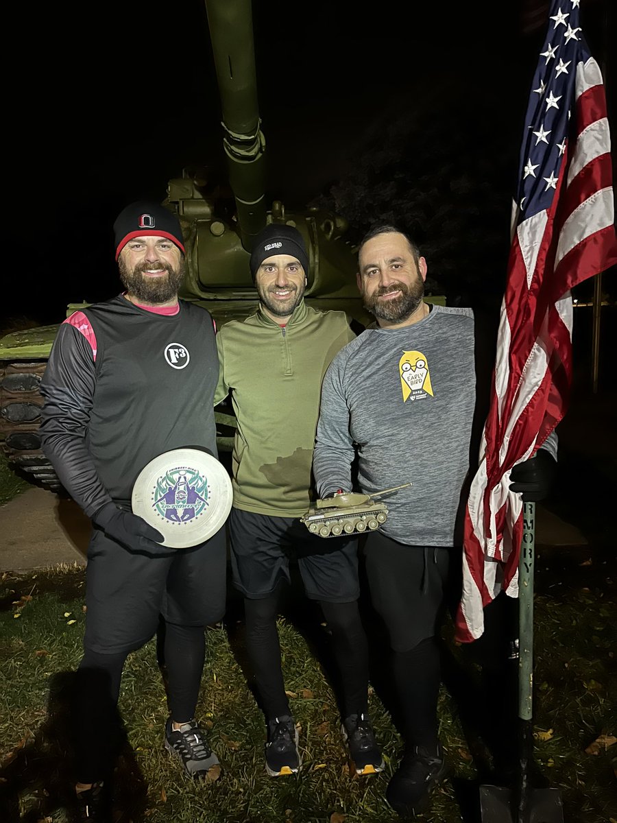 TPartyJoe's tweet image. The story of the flag pass @F3TheArmory yesterday started in Feb 2022 when I showed up with a glimmer of hope and was met by the HIM of @F3Omaha who loved me as I was and had faith in my ability to be better. Honored to carry the flag and extend that hope to the next man. SYITG