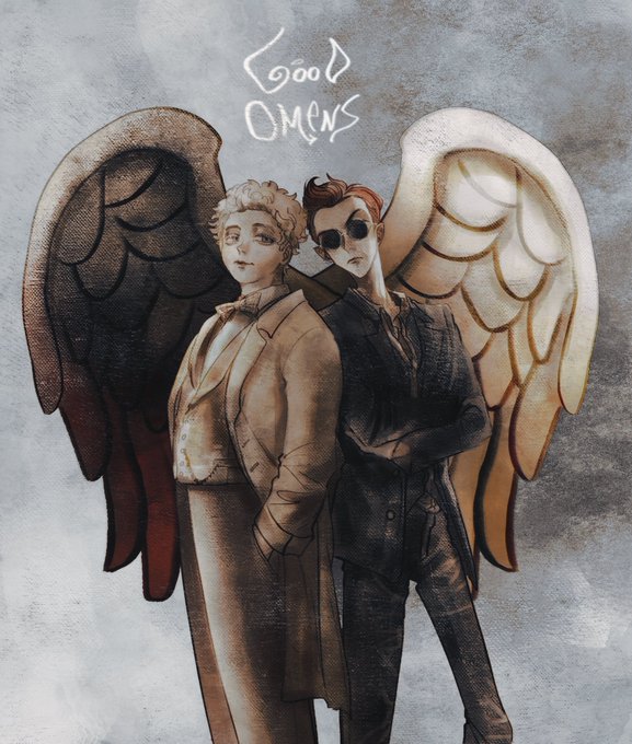 「GoodOmenFanArt」のTwitter画像/イラスト(新着))