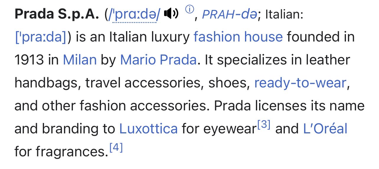 Prada names shop