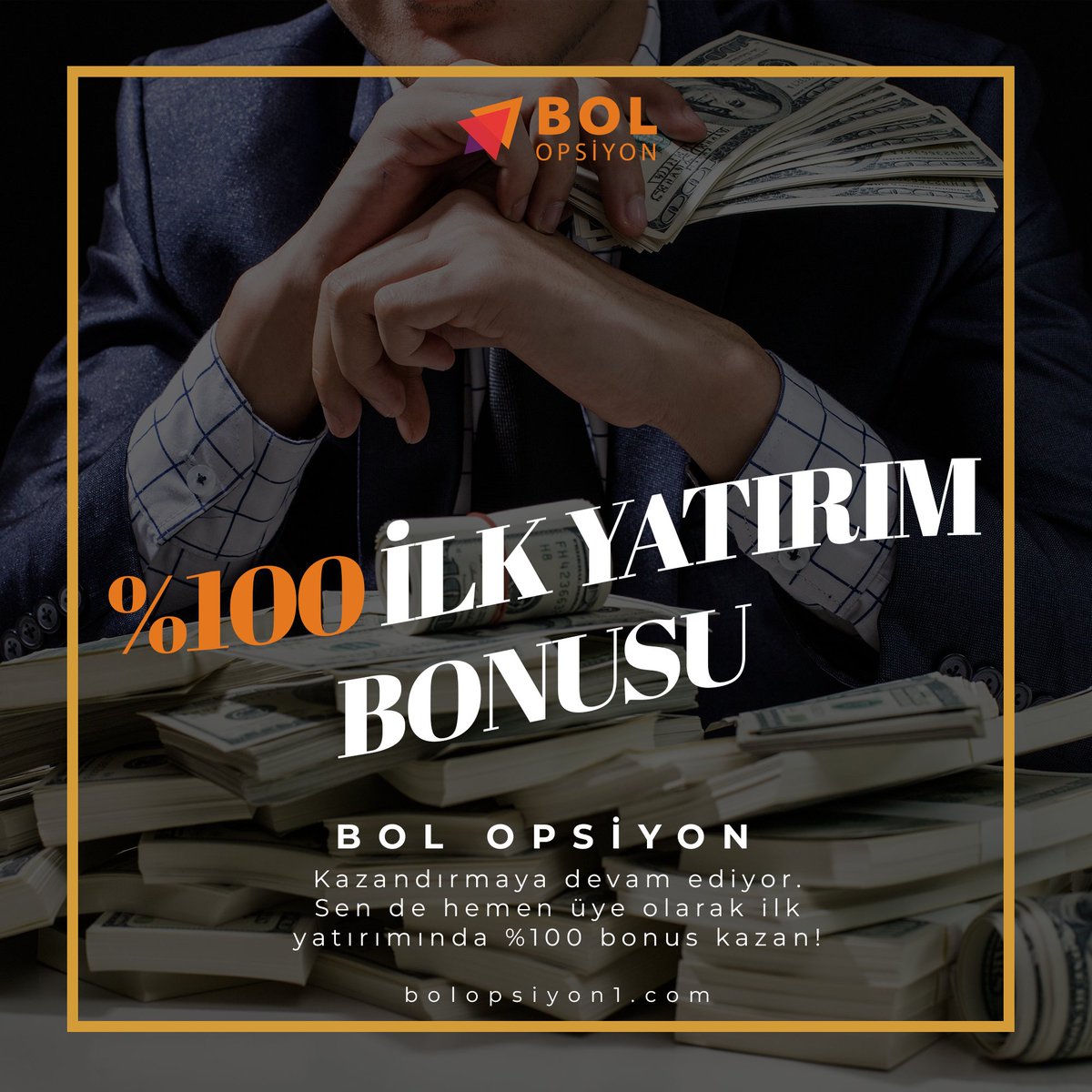 bolopsiyon's tweet photo. Bol Opsiyon'da hoşgeldin bonusu. İlk yatırıma tam %100 bonus...

#denemebonusu #freebet #freespin #bonus #Bolopsiyon https://t.co/lO81G3DPvG