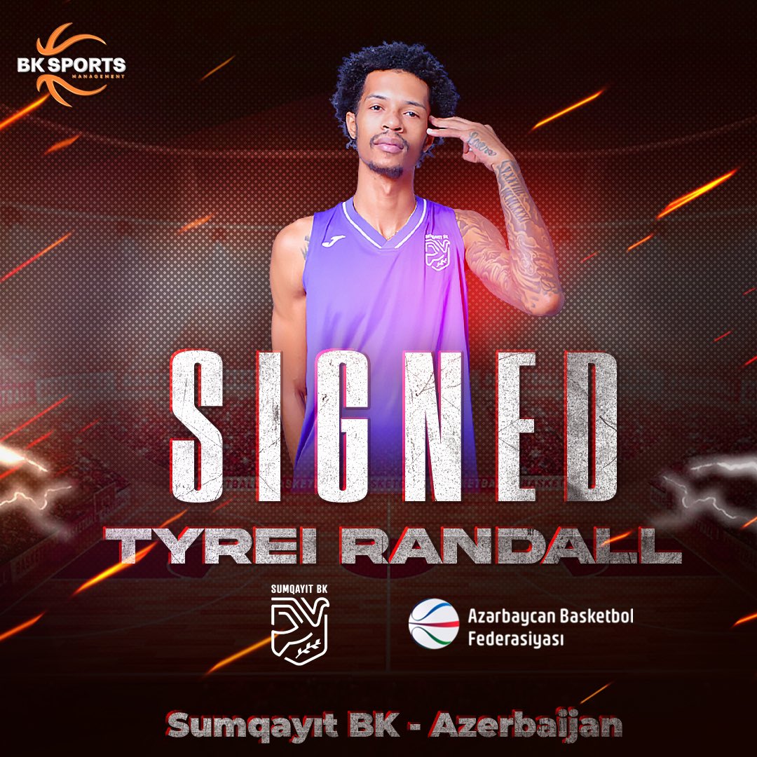 BK Sports Management (@bksports_) on Twitter photo 🤝 We are pleased to announce that our client Tyrei Randall signed a deal with 🇦🇿 Azerbaijan Basketball Super League team Sumqayit BK for the 2023/24 season!
<a href="/SumqayitFC/">Sumqayıt FK</a> <a href="/king_charming5/">Moggies World 💔🕊</a> 🤝 We are pleased to announce that our client Tyrei Randall signed a deal with 🇦🇿 Azerbaijan Basketball Super League team Sumqayit BK for the 2023/24 season!
<a href="/SumqayitFC/">Sumqayıt FK</a> <a href="/king_charming5/">Moggies World 💔🕊</a>