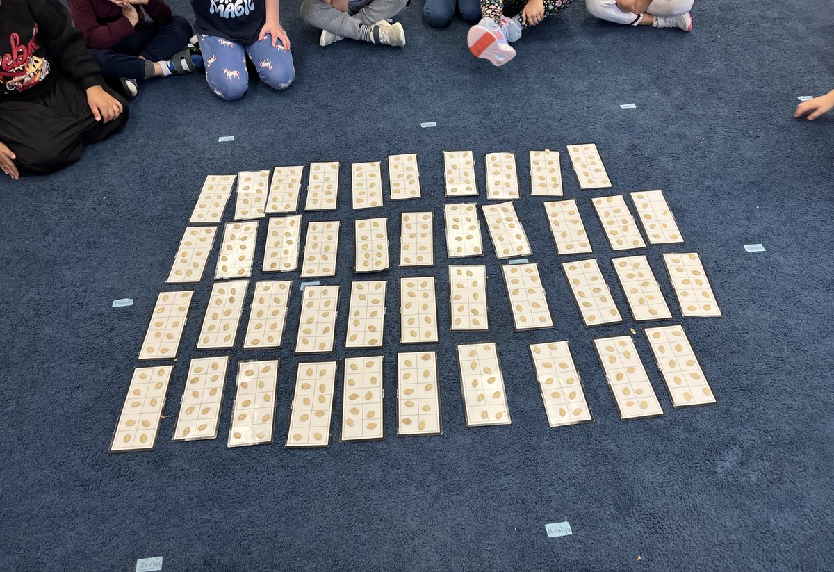 How many seeds in a pumpkin?  After cleaning out the seeds from our pumpkin, we placed the seeds on ten frames and found out that our pumpkin had 419 seeds! <a href="/louisearbourfi/">Louise Arbour FI</a> <a href="/TVDSBKinder/">TVDSBKindergarten</a>