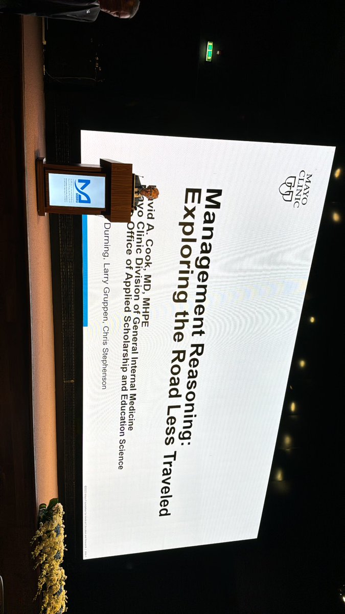 AhmedHafezMousa's tweet photo. Had the pleasure of attending &amp; presenting one of my papers at #MMES 2023 @MBRUniversity. Sharing the same room with pioneers in medical education from leading global institutes as @MayoClinic, @Harvardmed, and @AAMCtoday is an enormous privilege. https://t.co/3xTBH60YKk