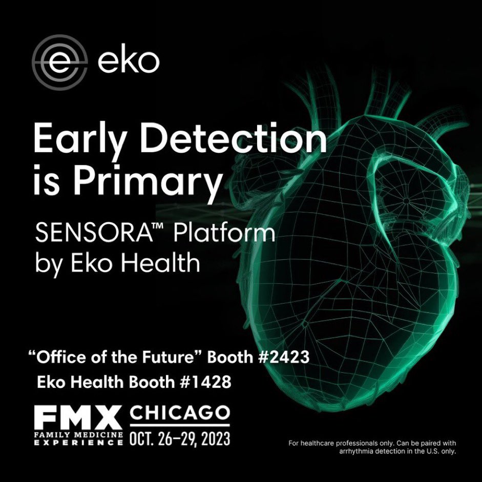 Good morning, #AAFPFMX! Grab a ☕️, bring your friends, and say 👋 to our team at one of our Expo Hall locations: 📍 Booth #2423: Showcasing SENSORA™, our AI-supported platform that rapidly identifies structural heart murmurs. 📍 Booth #1428: Try (and buy) our latest hardware…