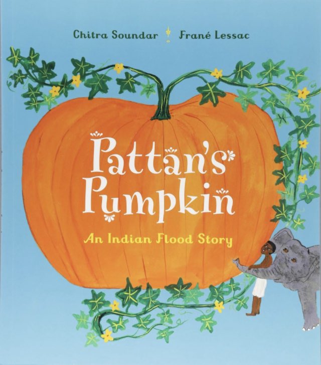 TheLibraryMous2's tweet photo. Well, it is pumpkin season! Give this Indian twist on the great flood story a try! By @csoundar @franelessac 🎃 Read the Mouse Pups 5🌟 review: https://t.co/IrlUq3AfUX https://t.co/xF0anOSJVn