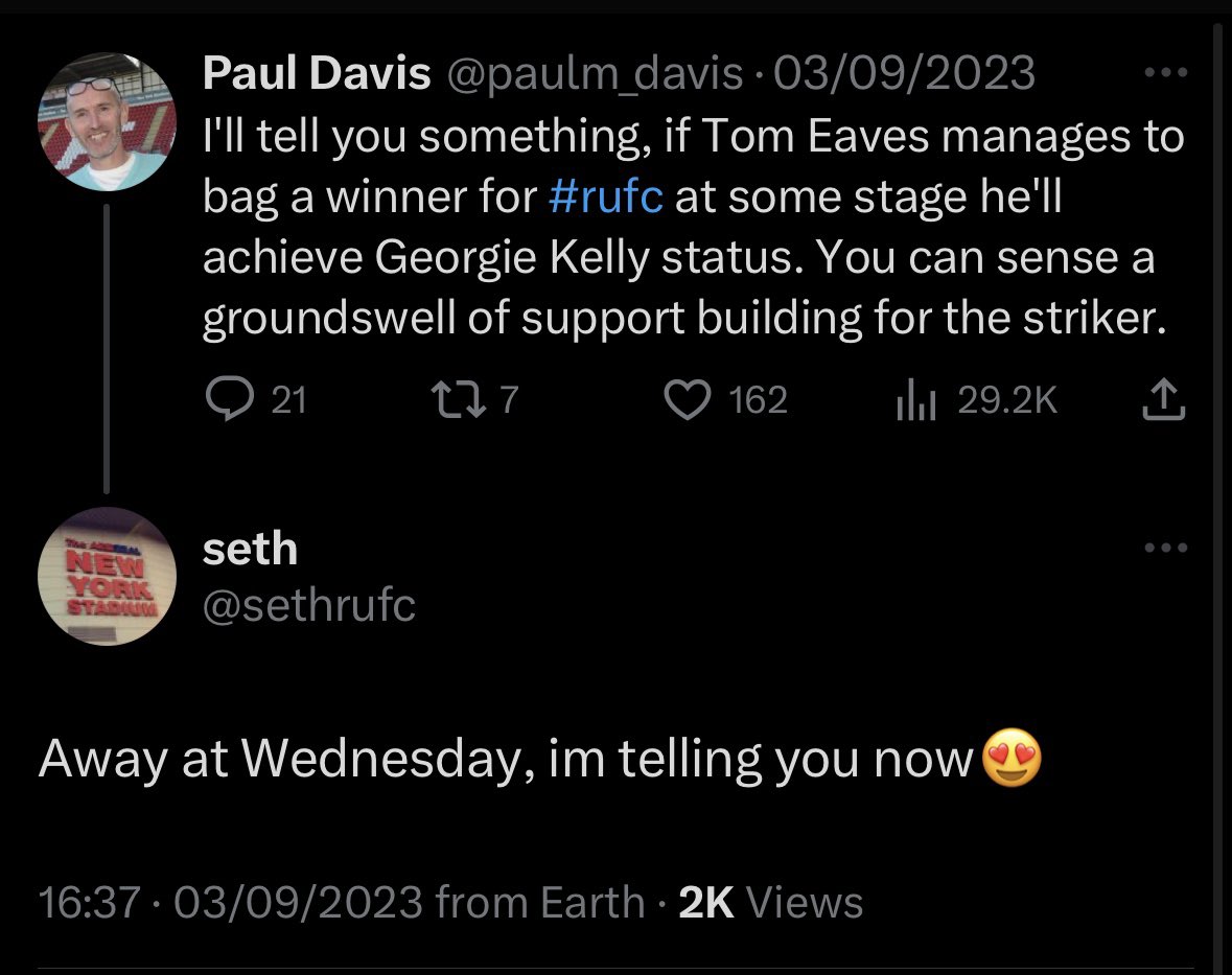 Tomorrow is the day. <a href="/paulm_davis/">Paul Davis</a> #rufc