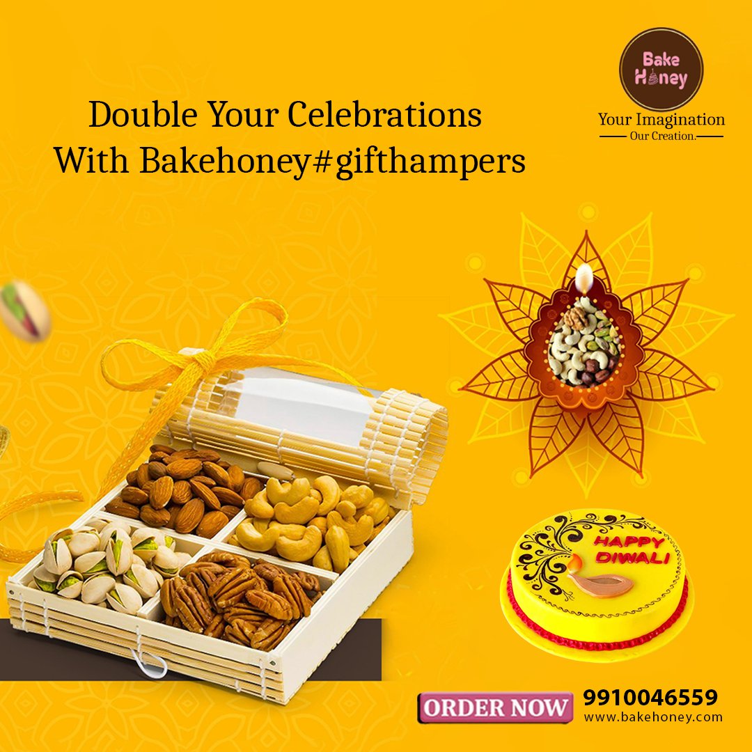 bake_honey's tweet photo. 🎉 This Diwali, let's double the sweetness and celebrations with Bakehoney! 🪔✨

Order your Bakehoney #gifthampers now and share the joy with your loved ones. 🎁🌟

Contact Us: +91 9910046559
Visit our website at: https://t.co/MfA9mj1TTu

#Delights  #festival #diwalihampers https://t.co/dNZbOn3sca