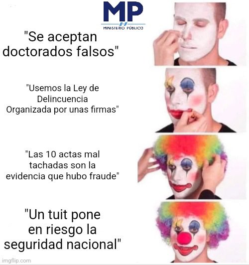 Así quieren que uno tome en serio al sistema institucional del país?
