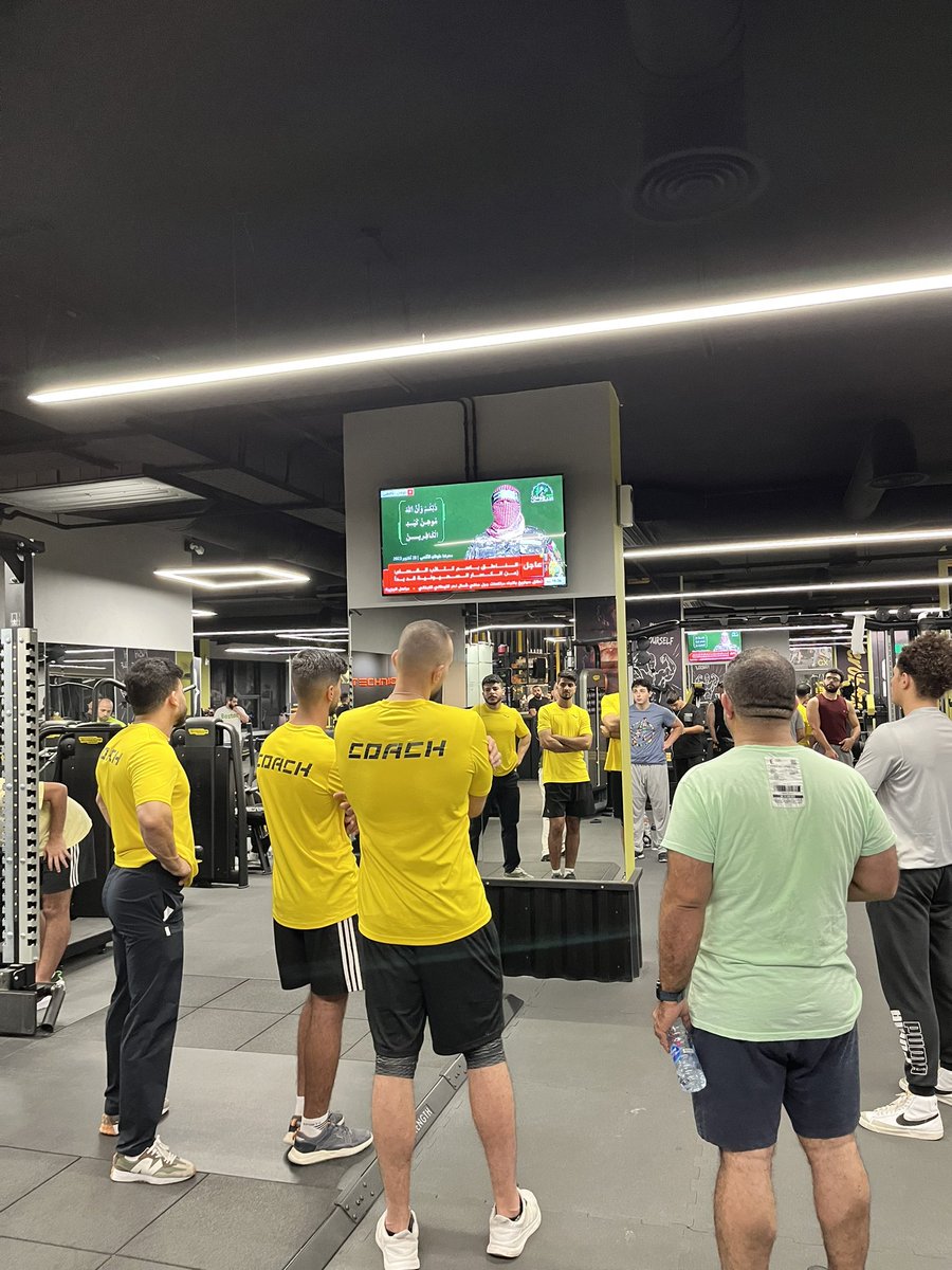 abdullahabukhlf's tweet image. كل الجيم وقف تمرين عشان خطاب ابو عبيدة