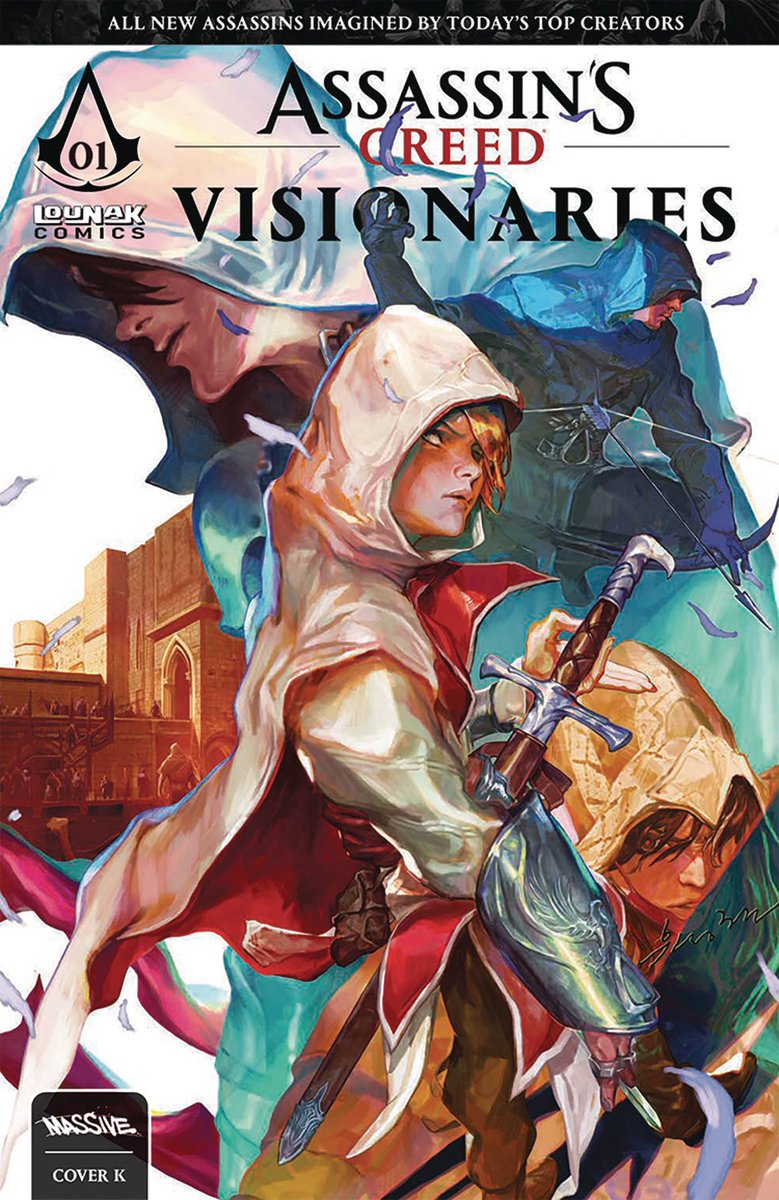 Here is a new cover by Sunghan Yune for the upcoming comic book release - issue #1 - of the #AssassinsCreed Visionaries graphic novel by @studiolounak! Published by Massive Publishing, issue 1 will release on November 29th!