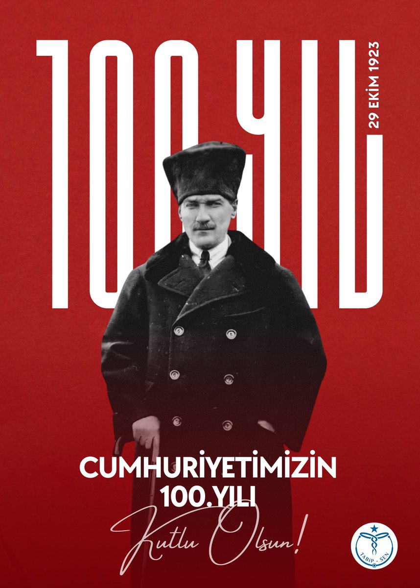 Gazi Mustafa Kemal Atatürk'ün önderliğinde yazılan kurtuluş destanının gururunu, heyecanını ve bu destanın varış noktası olan Cumhuriyetimizin ilanının 100. yıldönümü kutlu olsun!

#Cumhuriyetimizin100YılıKutluOlsun