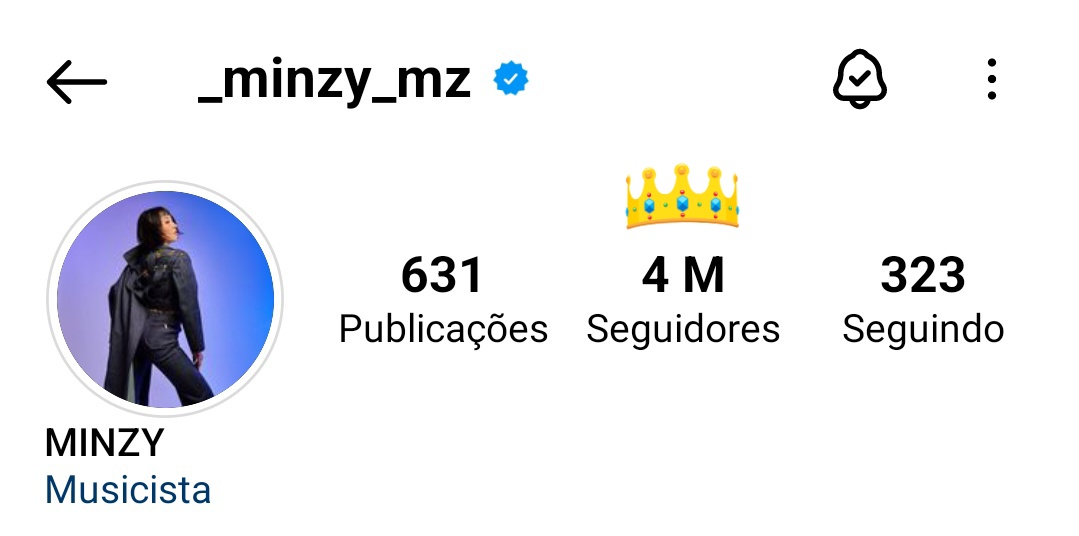 [INFO, 27.10.23] — Minzy alcançou a marca de 4 Milhões de seguidores no Instagram. 

#2NE1 #투애니원 #Minzy #공민지 <a href="/mingkki21/">Minzy</a>