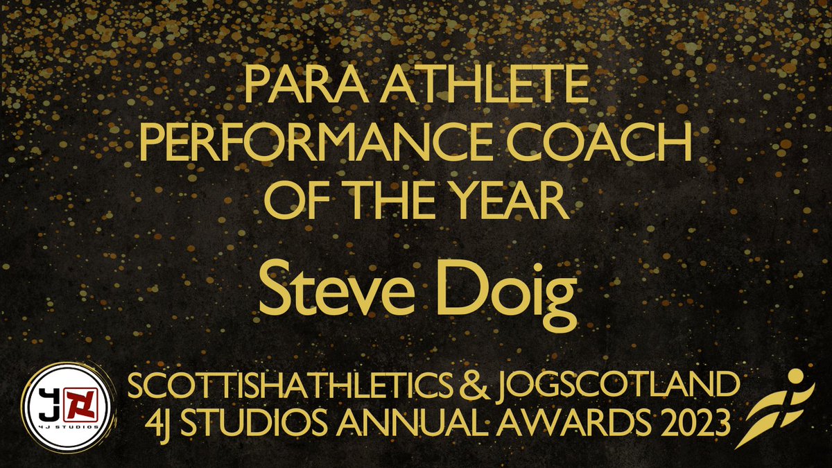 Para Athlete Performance Coach of the Year at #4Jawards is Steve Doig @HarakaKasi of @FifeAC!
