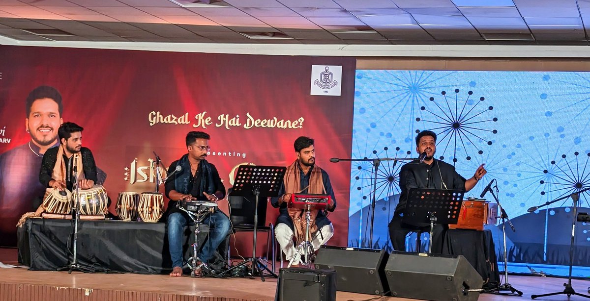 tckamdar's tweet photo. Enjoying a Ghazal concert  by Prithvi Gandharv &amp; Minal Jain @ Indira Nagar Club, Bengaluru. https://t.co/mmqHISDDvk