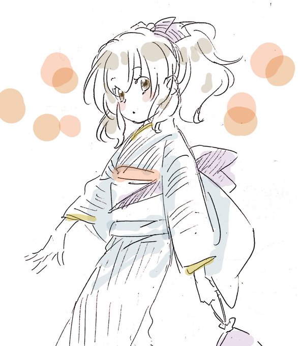 「ponytail yukata」 illustration images(Latest)