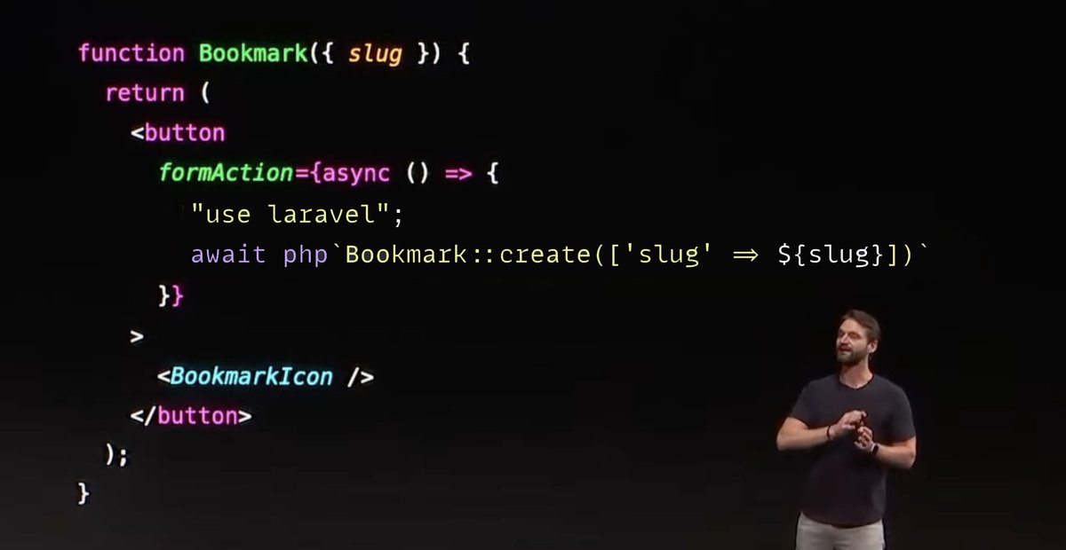 GioDev8's tweet image. It's the year 2024
Next.js 15 introduces "use laravel"