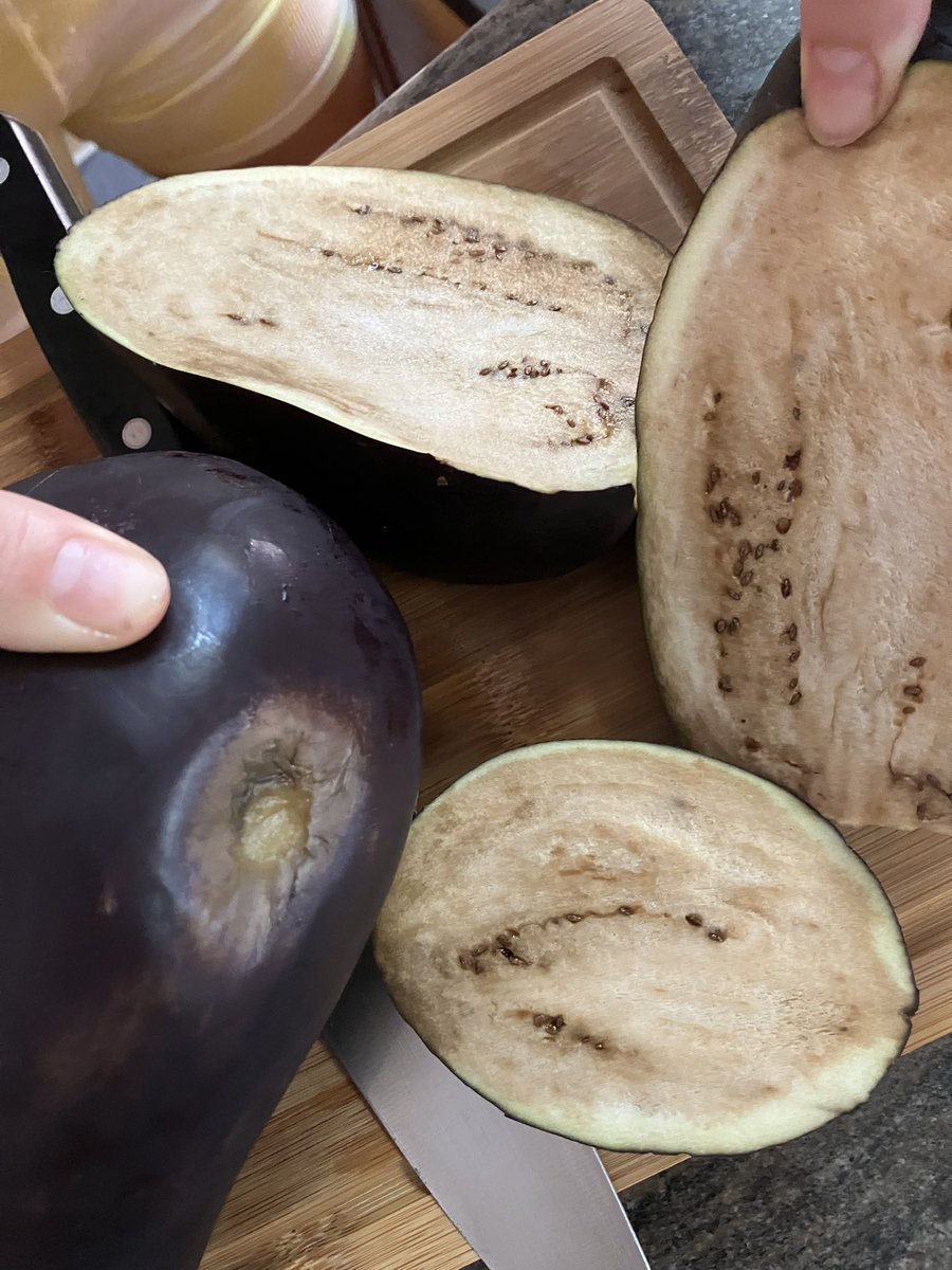 RiquelMaxime's tweet photo. @WholeFoods just bought these eggplants and want to be refunded. https://t.co/ZkZTQhHU8n